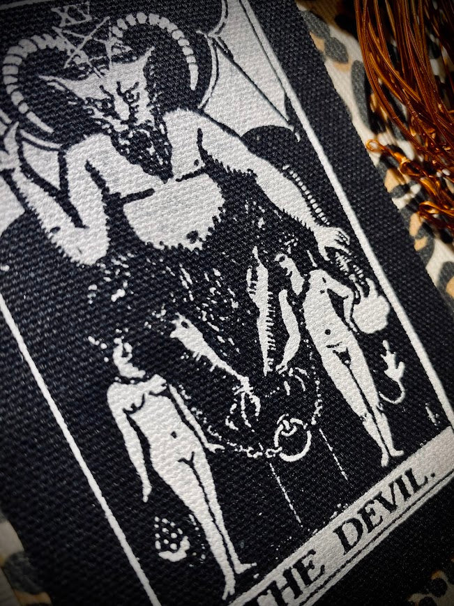 The Devil tarot card sew on patch