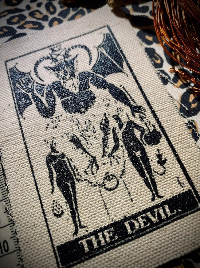 The Devil tarot card sew on patch