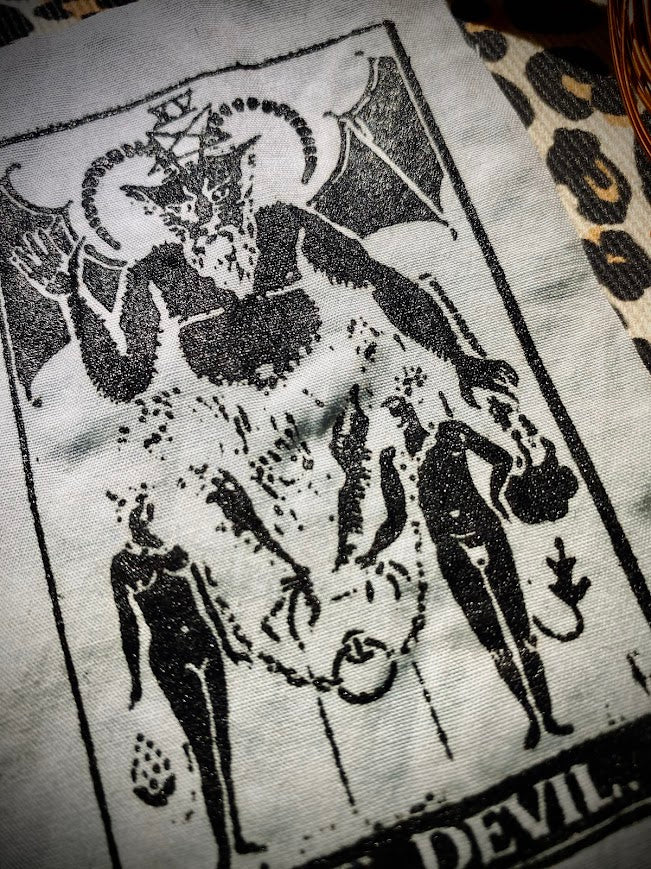 The Devil tarot card sew on patch