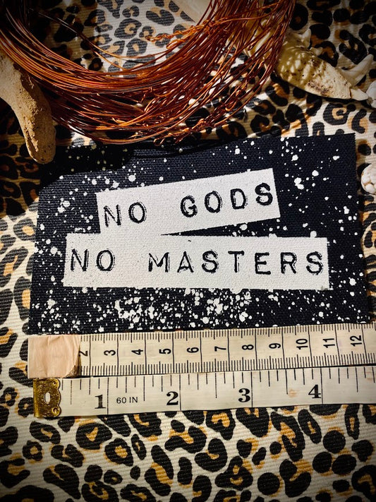 No Gods, No Masters sew on patch