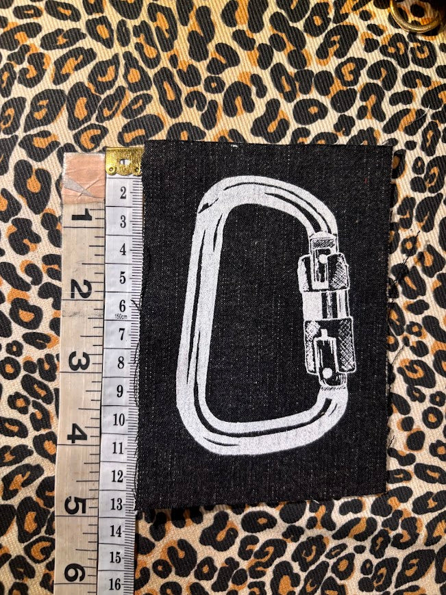 Carabiner sew on patch