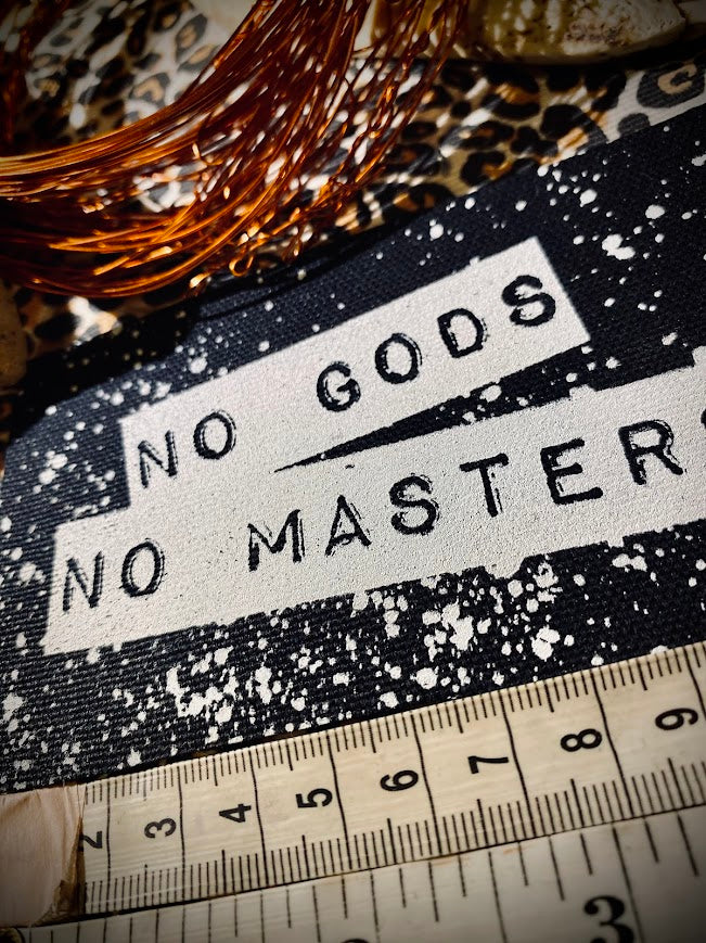 No Gods, No Masters sew on patch