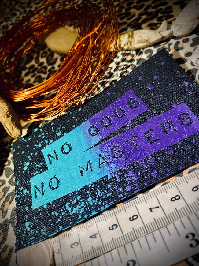 No Gods, No Masters sew on patch