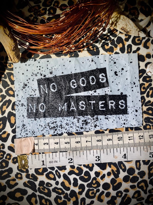 No Gods, No Masters sew on patch