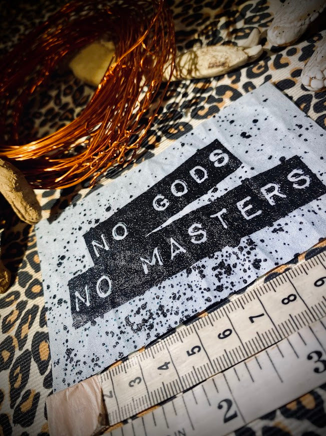 No Gods, No Masters sew on patch