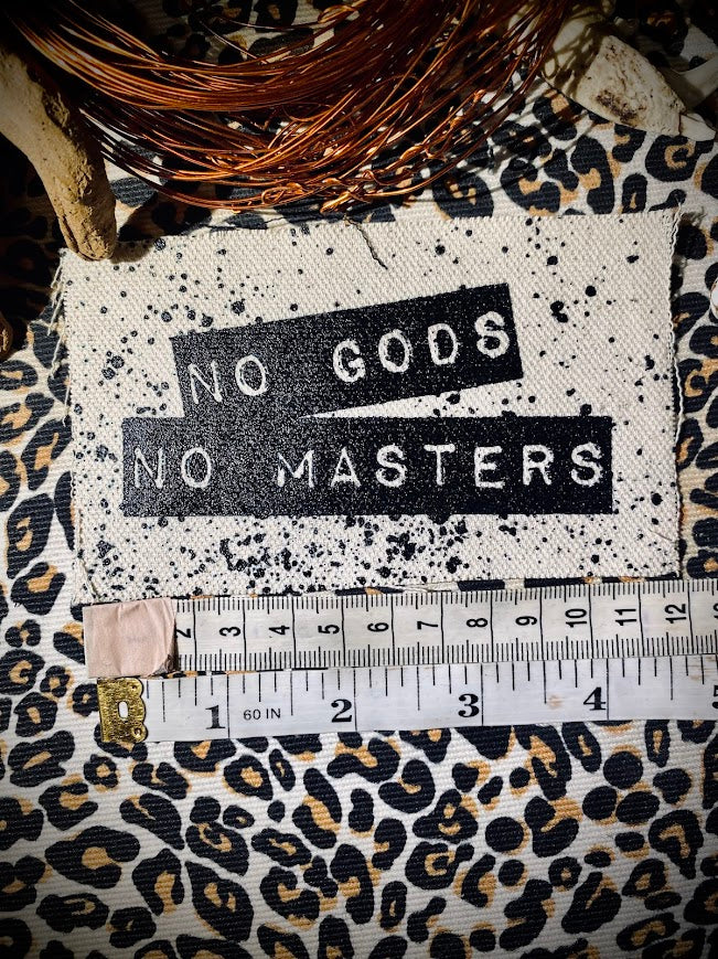 No Gods, No Masters sew on patch