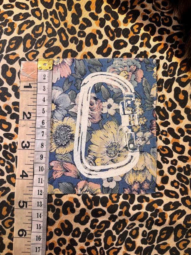 Carabiner sew on patch