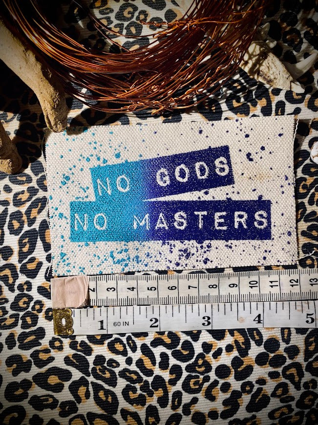 No Gods, No Masters sew on patch