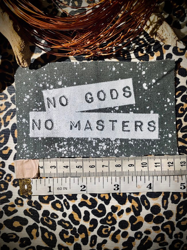 No Gods, No Masters sew on patch