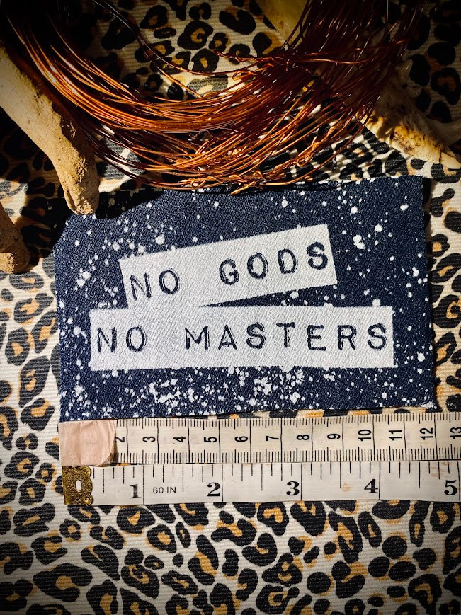 No Gods, No Masters sew on patch