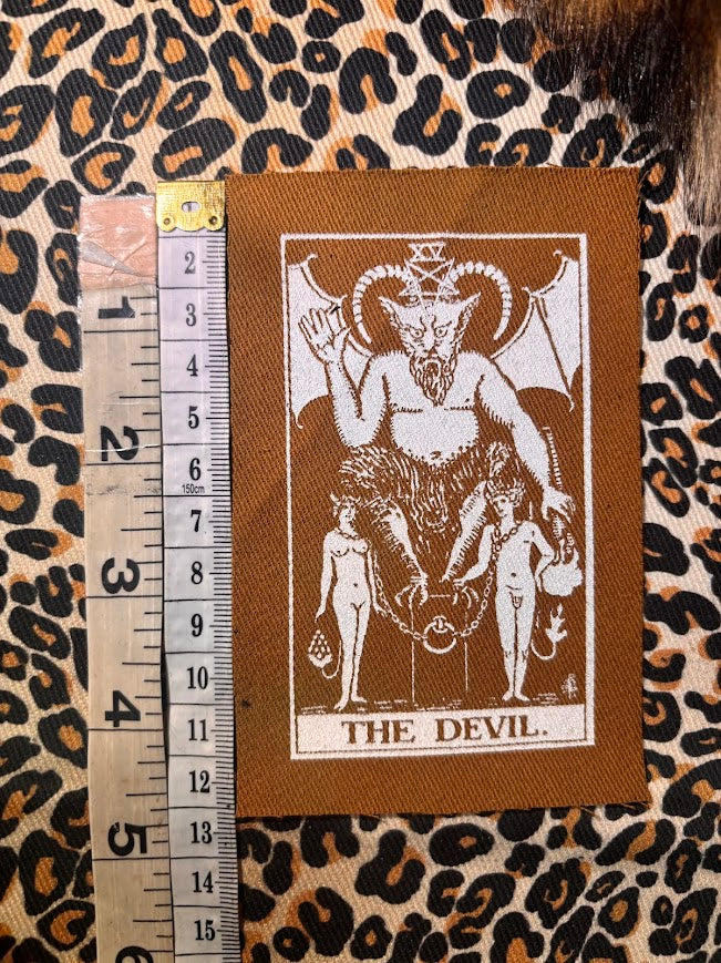 The Devil tarot card sew on patch