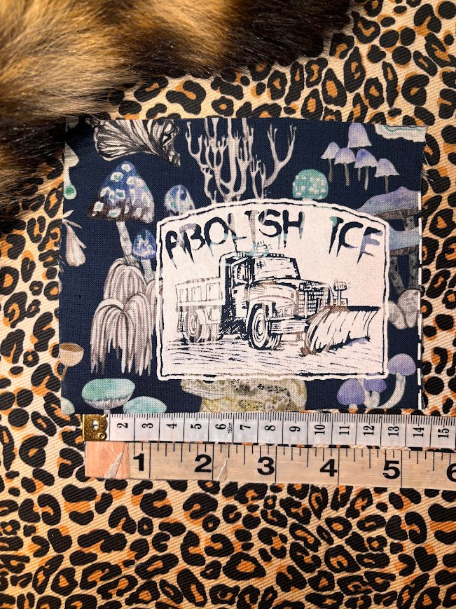 Snowplow that can Abolish ICE sew on patch