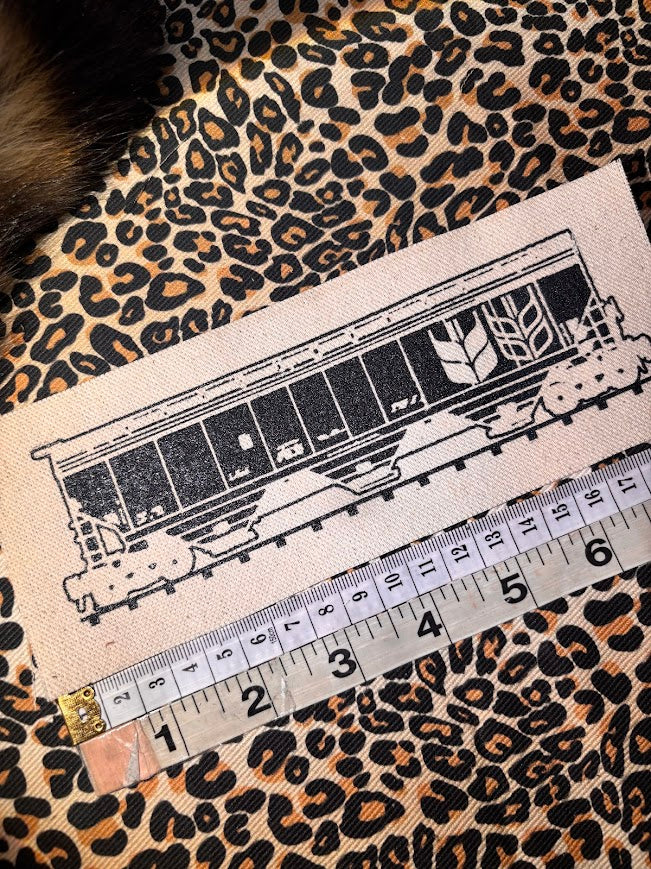 Rail Car patch. Canadian Wheat Board hopper car sew on patch