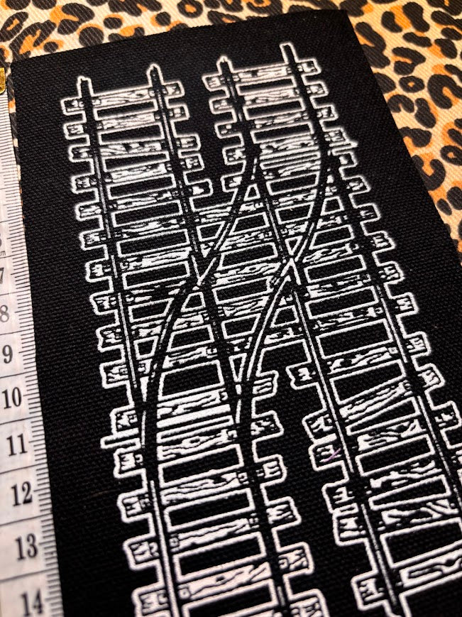 Two train tracks patch.