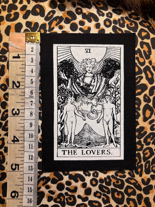 The Lovers tarot card patch.