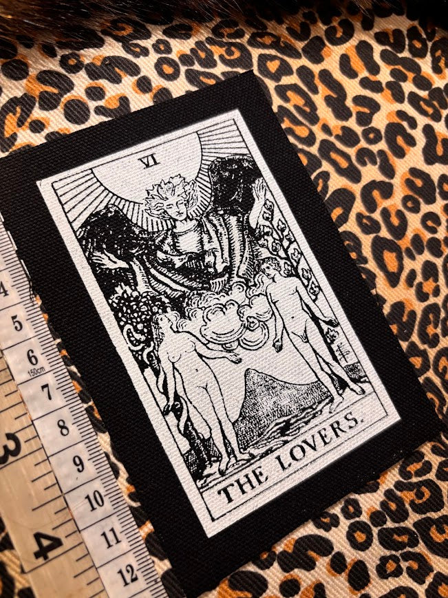 The Lovers tarot card sew on patch