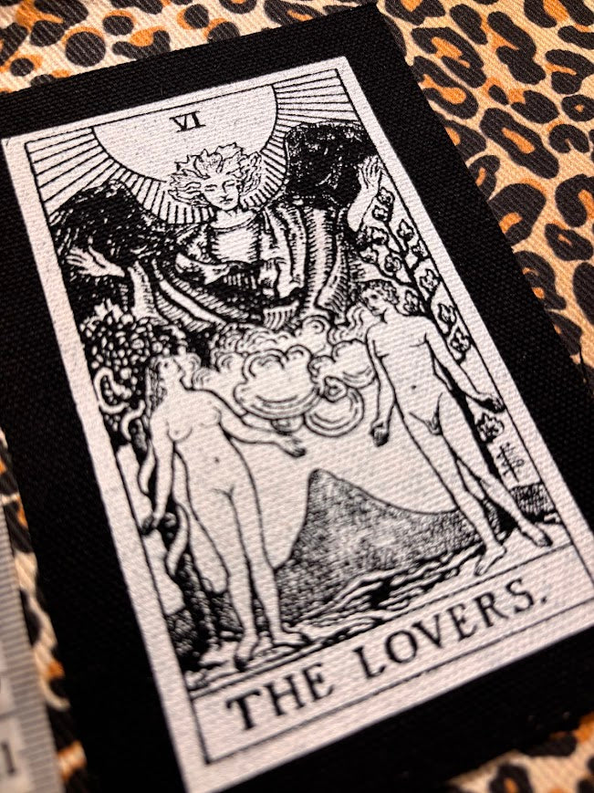 The Lovers tarot card patch.