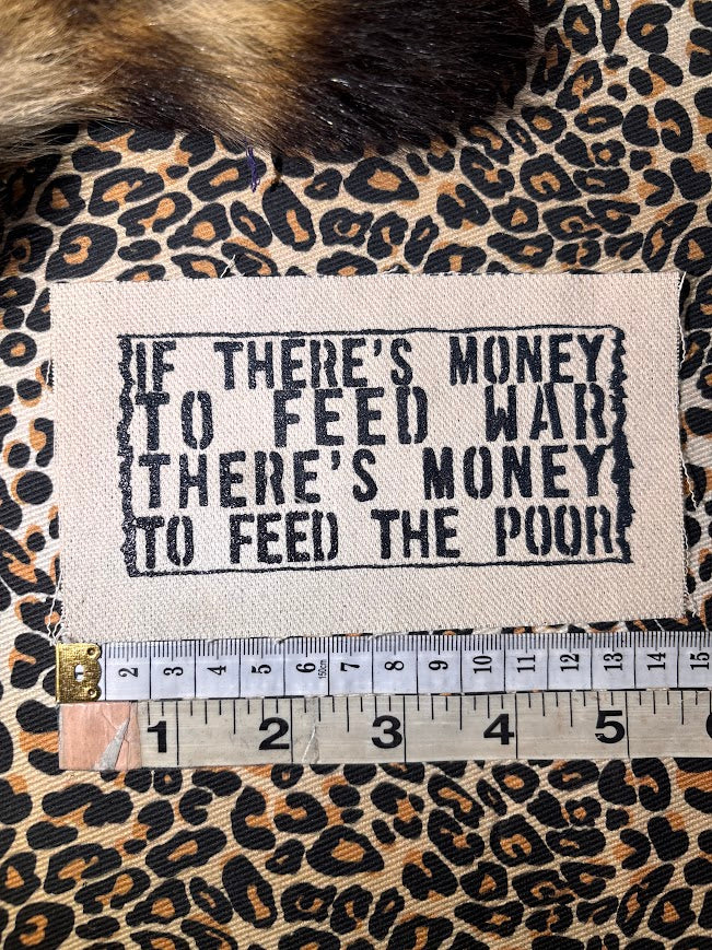 If there's money to feed war, there's money to feed the poor