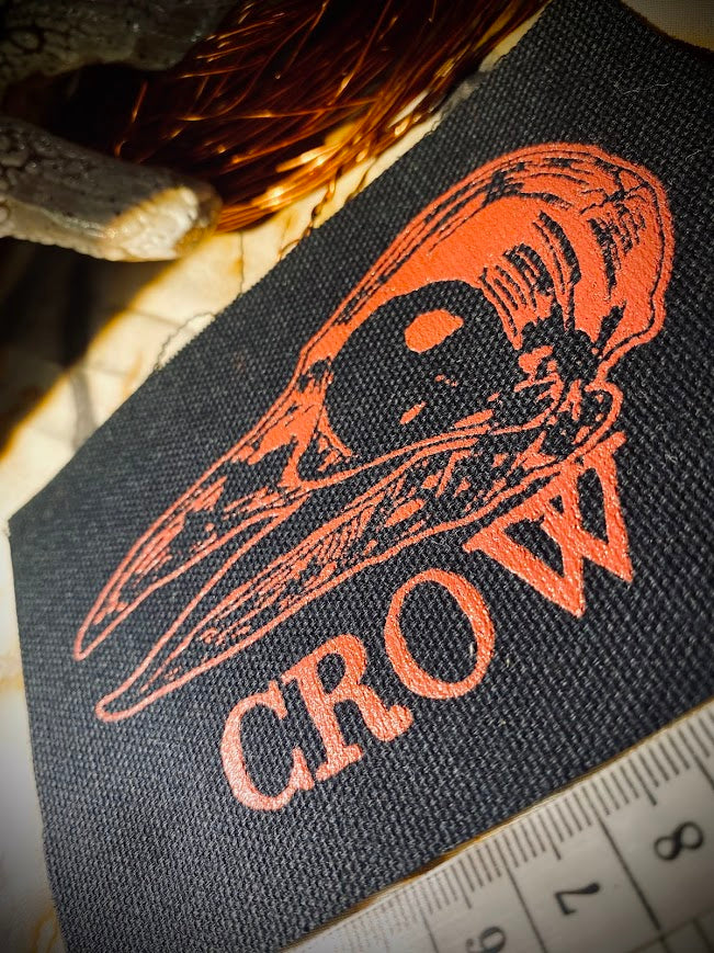 Crow Skull sew on patch