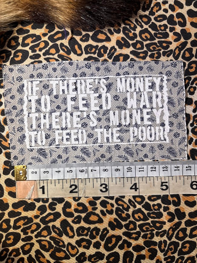 If there's money to feed war, there's money to feed the poor
