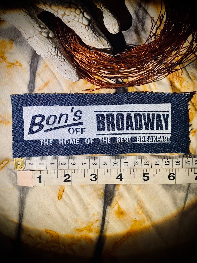 Bon's Off Broadway East Vancouver sew on patch.