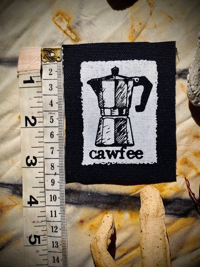 Cawfee! moka pot sew on patch