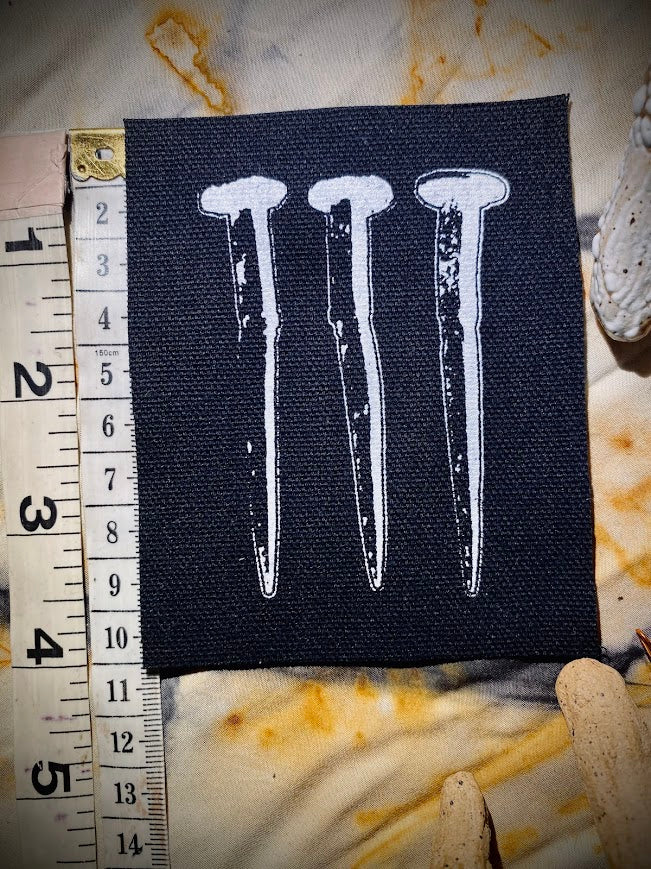 Three Coffin nails sew on patch