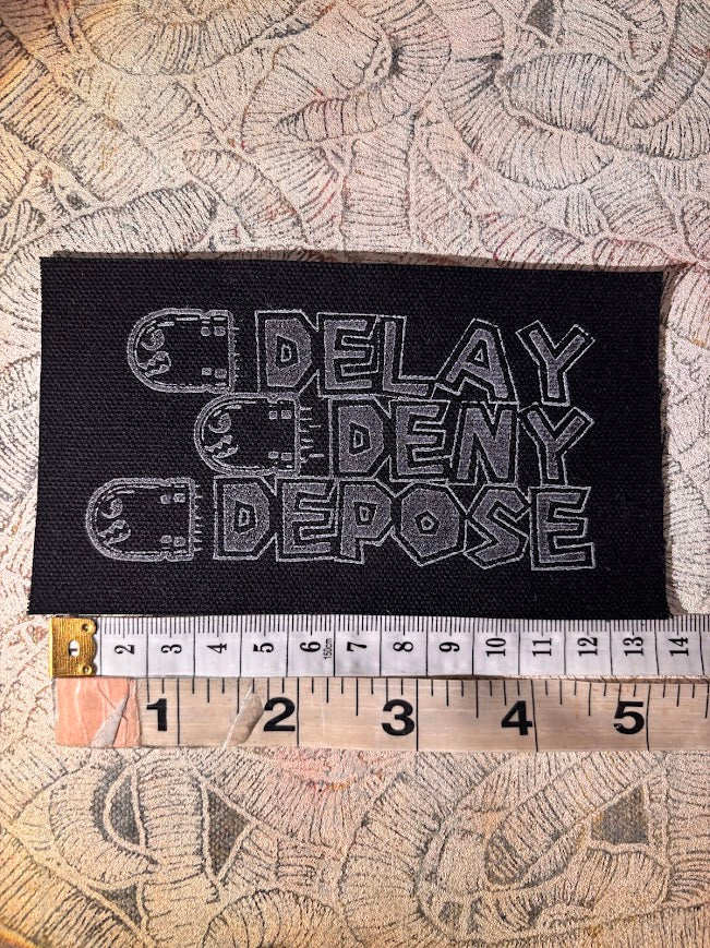 Bullet Bill, Delay Deny Depose, Luigi Mangione patch