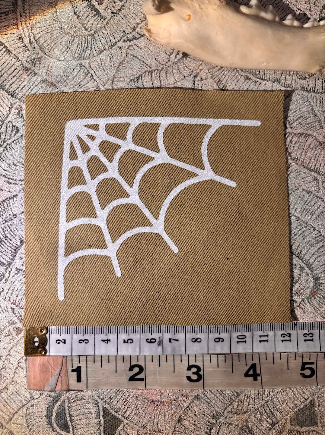 Spider Web corner sew on patch