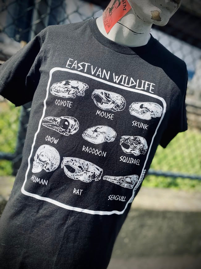 East Van Wildlife tee.