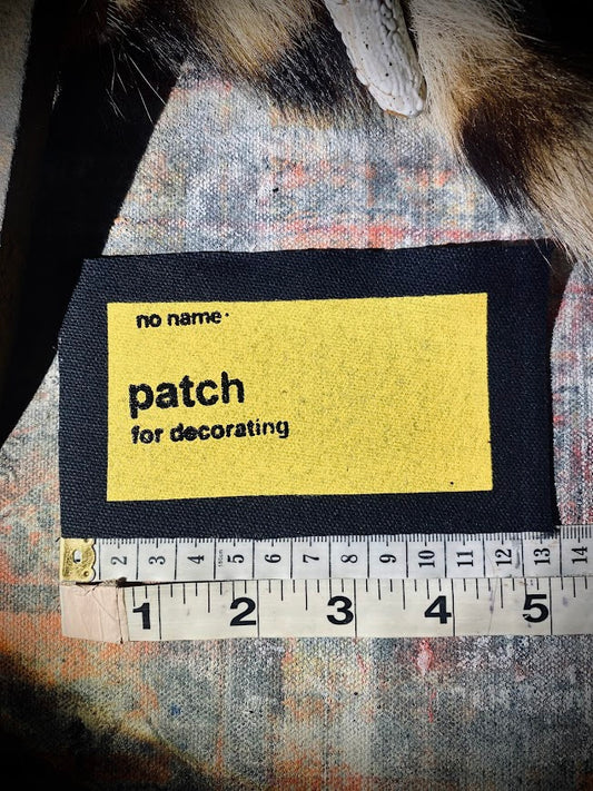 No Name, No Frills patch, for decorating