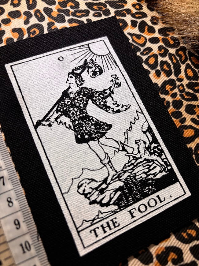The Fool Tarot card sew on patch