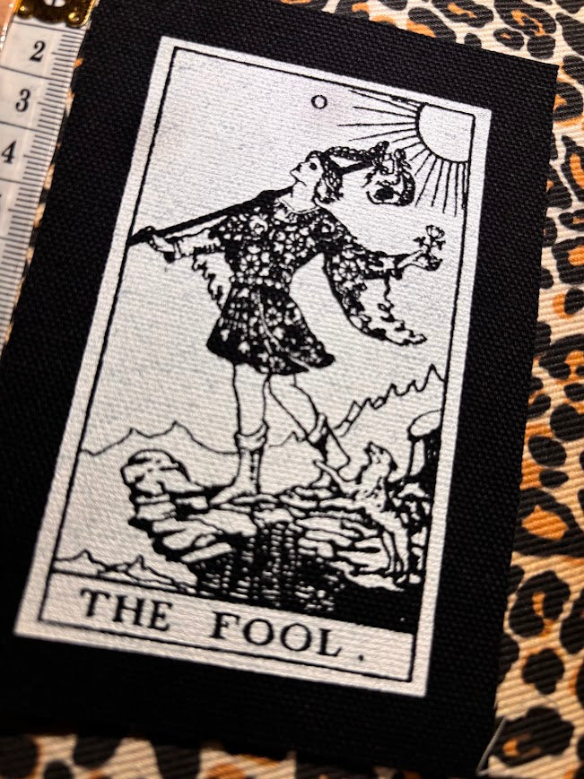 The Fool Tarot card sew on patch
