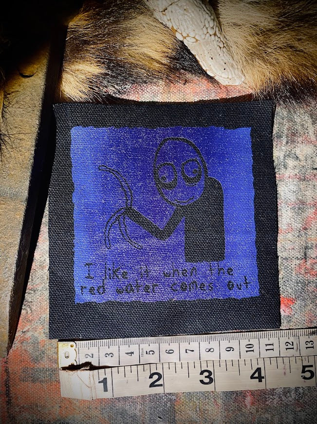 Salad Fingers sew on patch. I like it when the red water comes out.