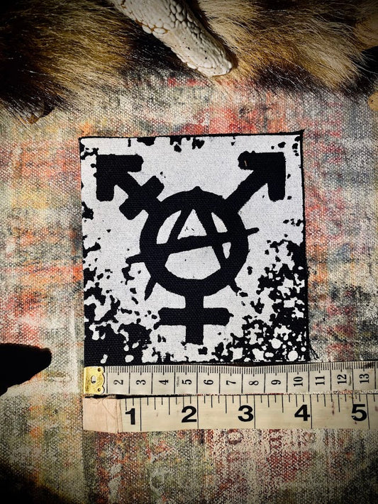 Trans-anarchy sew on patch