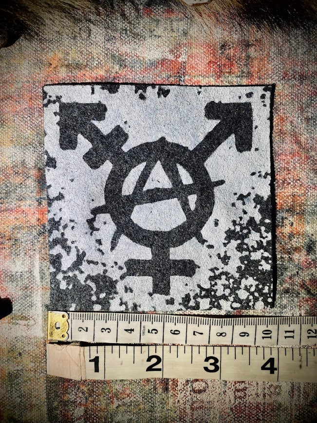 Trans-anarchy sew on patch