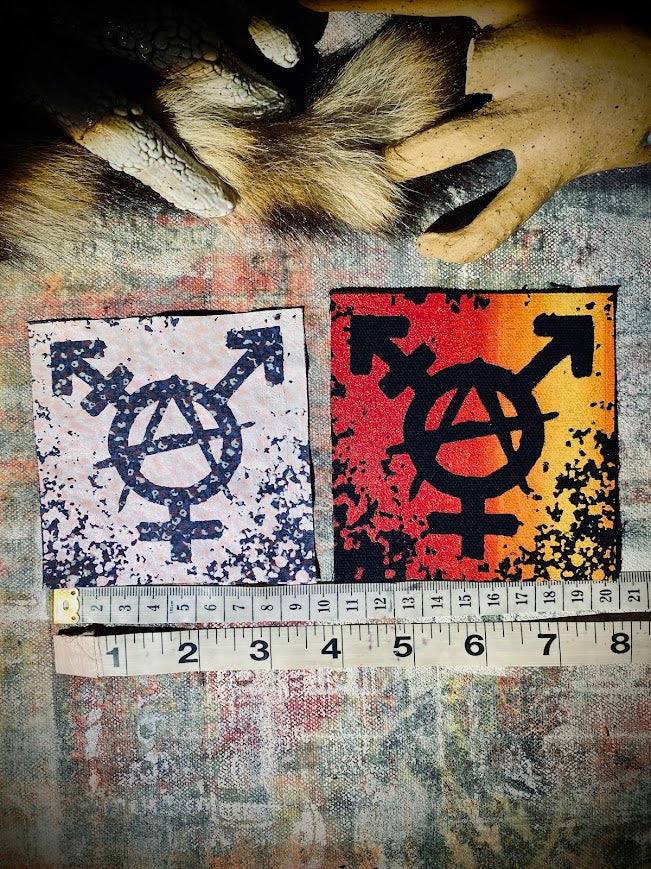 Trans-anarchy sew on patch