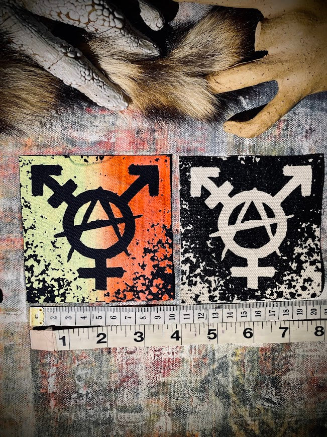 Trans-anarchy sew on patch