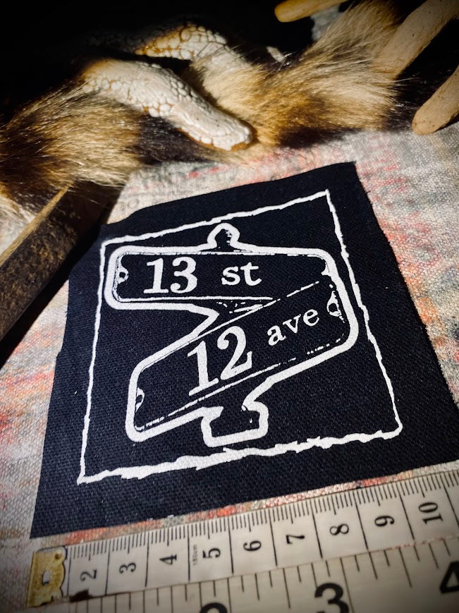 Corner of 13th and 12th, 1312 ACAB street corner sew on patch