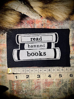 Read banned books sew on patch