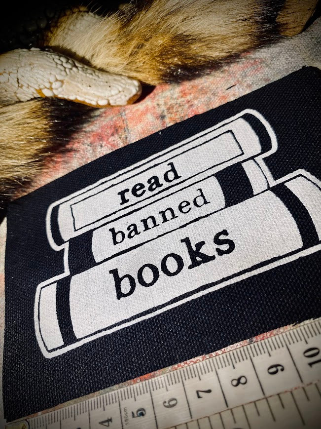 Read banned books sew on patch