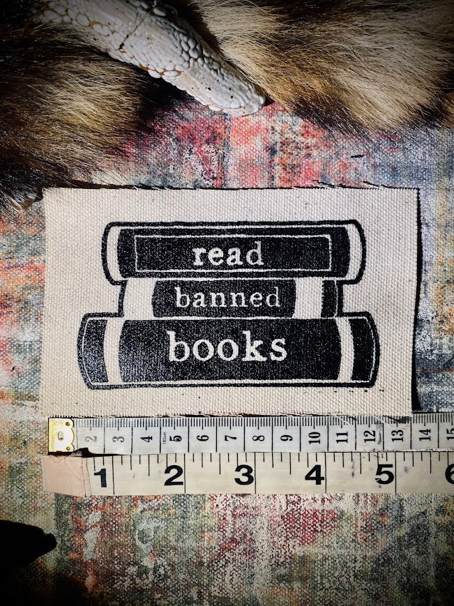 Read banned books sew on patch