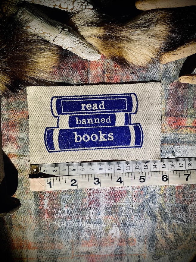 Read banned books sew on patch