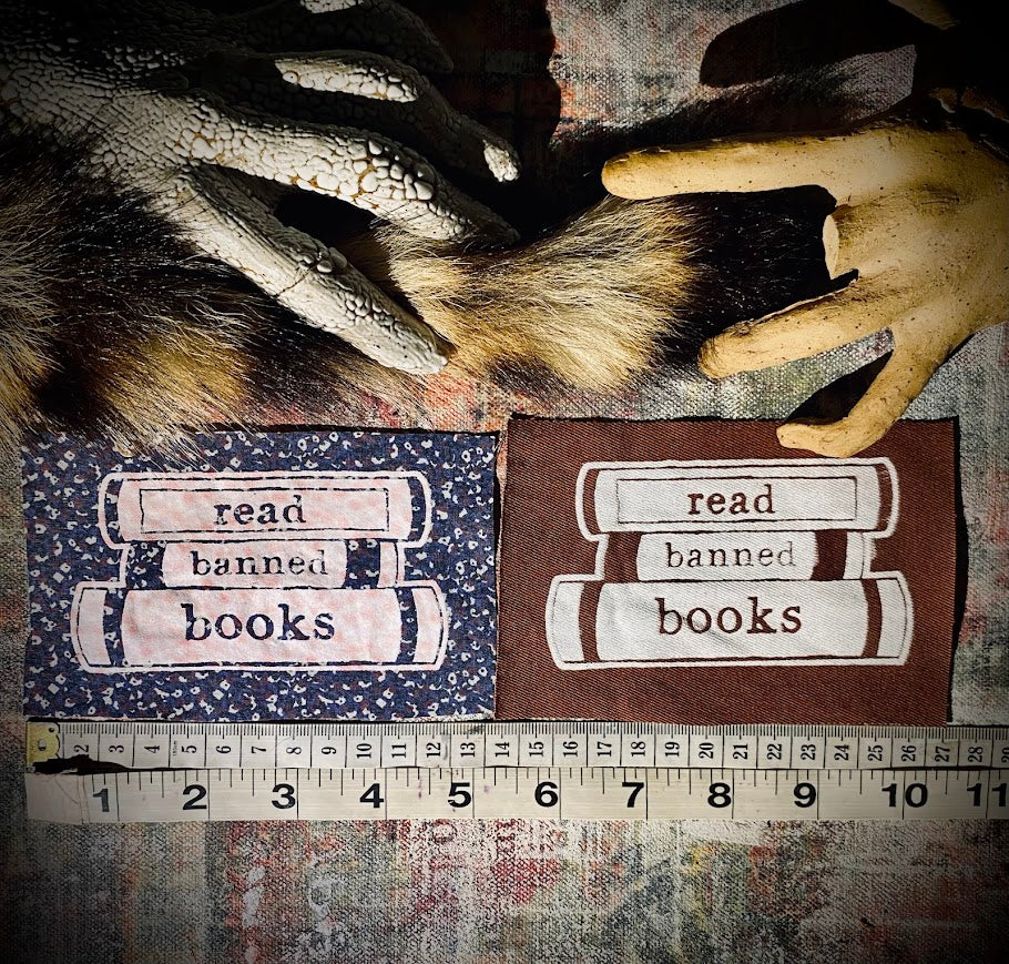 Read banned books sew on patch