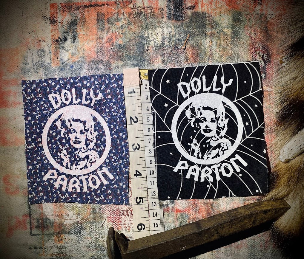 Dolly Parton heavy metal patch