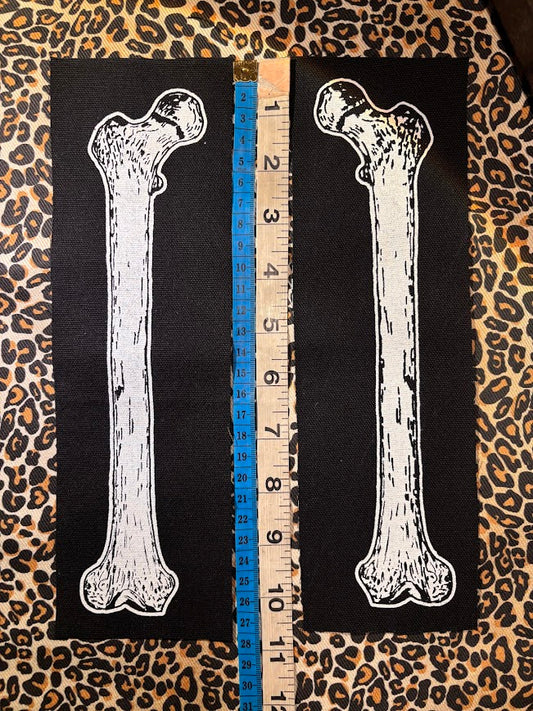Large human femur bone sew on patch