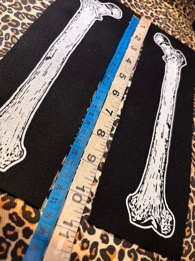 Large human femur bone sew on patch