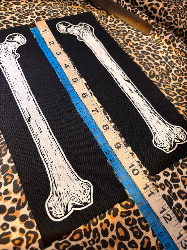 Large human femur bone sew on patch