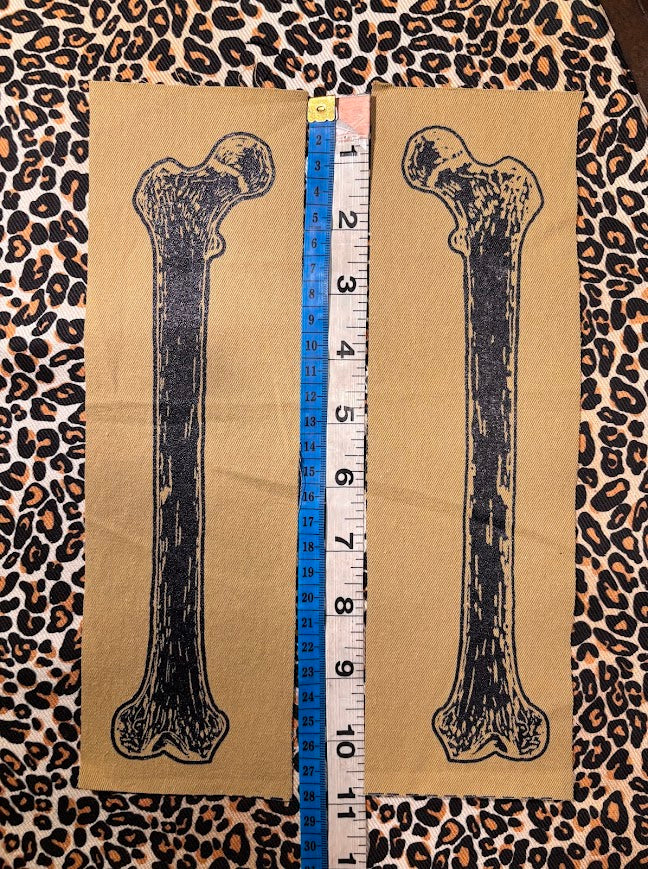 Large human femur bone sew on patch