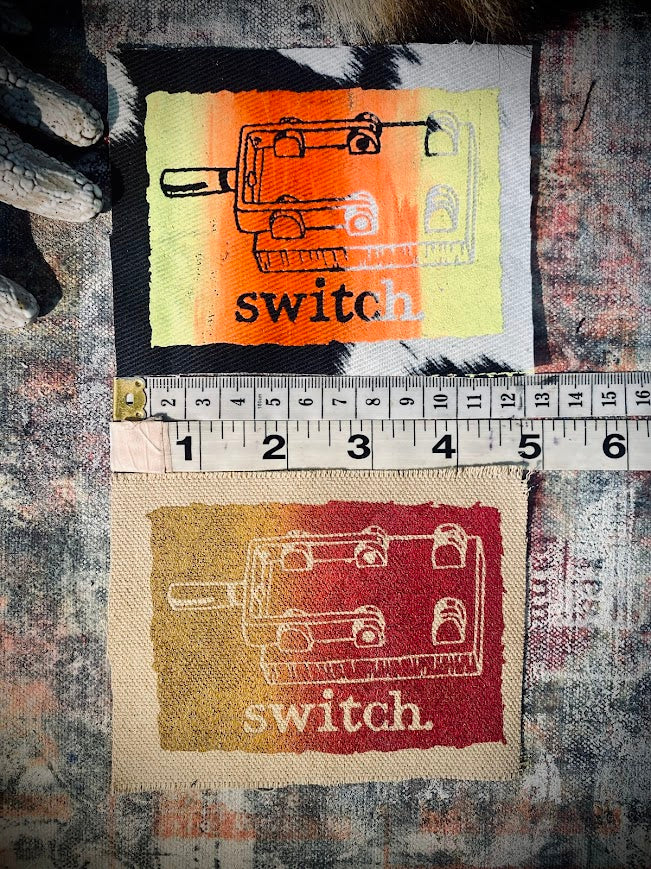 switch sew on patch. completely innocent patch. definitely not a double entendre or anything.